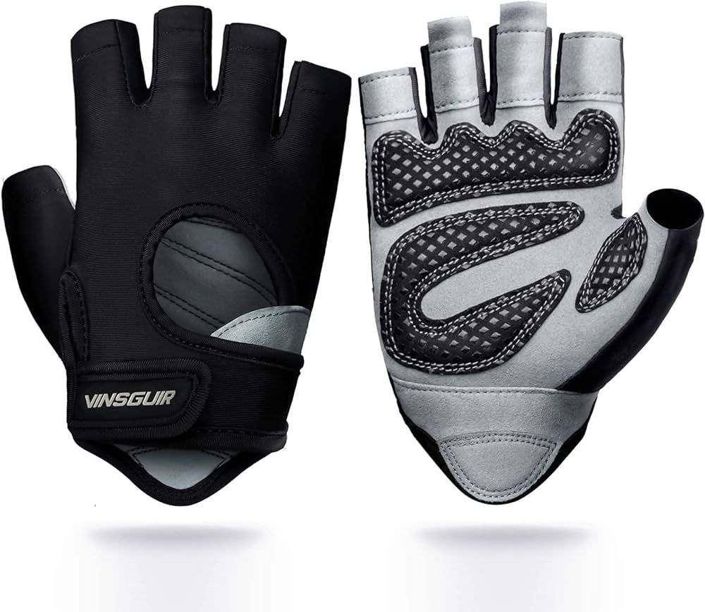 VINSGUIR Workout Gloves for Men and Women, Weight Lifting Gloves with Excellent Grip, Lightweight... | Amazon (US)