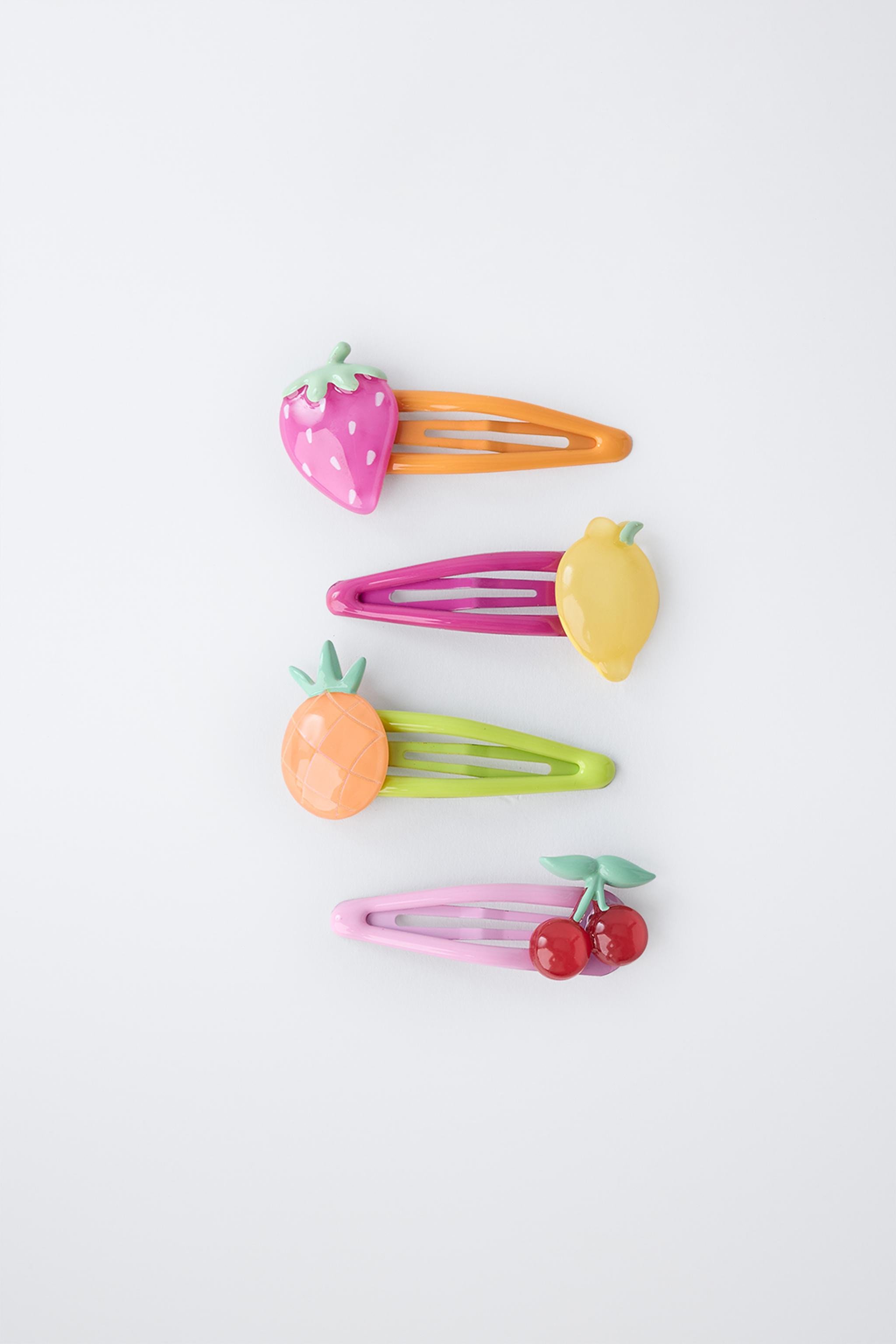 PACK OF FOUR FRUIT CLIPS | Zara US