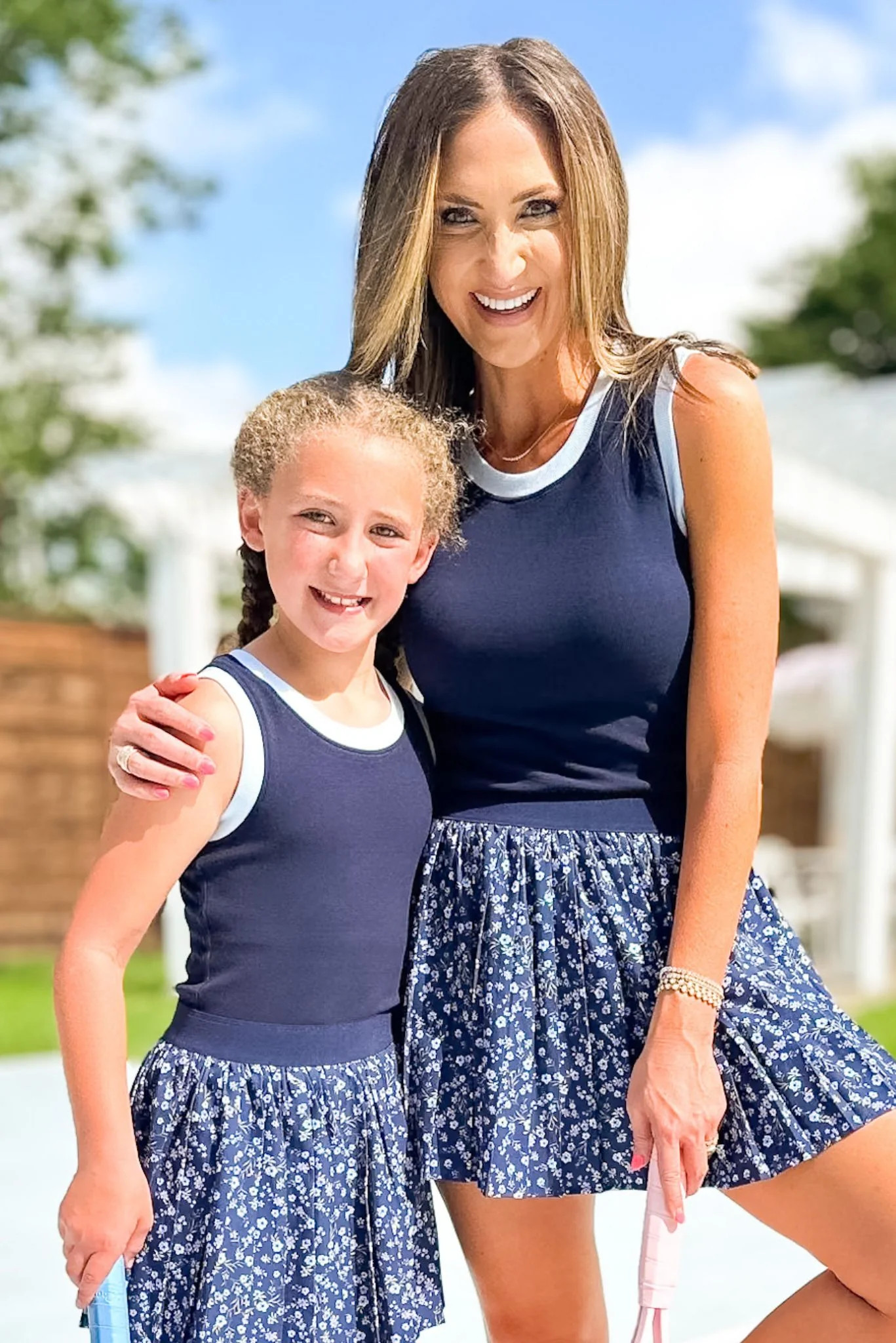 SSYS Kids Ribbed Contrast Crew Neck Tank In Navy | Shop Style Your Senses