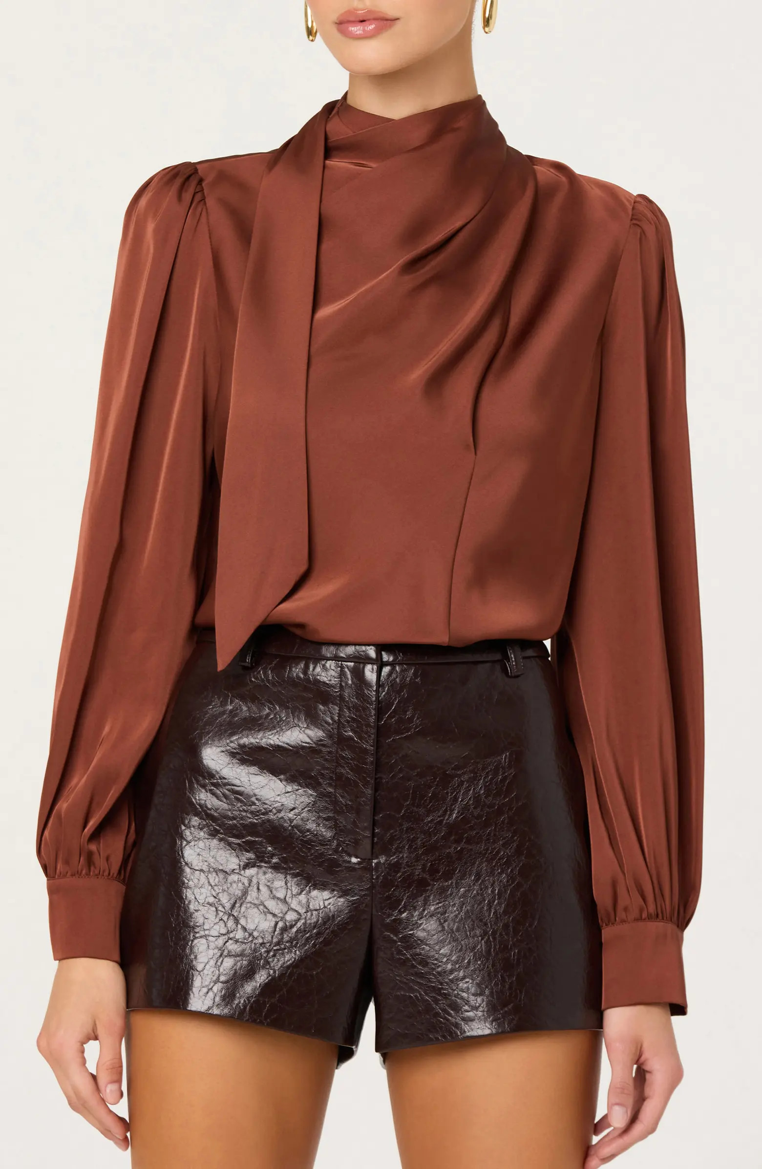 ASTR the Label Ivonne Satin Top | Nordstrom | Nordstrom