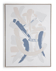 30x40 Abstract Neutral Dreams Plaster Mon Weathered White Wall Art | TJ Maxx