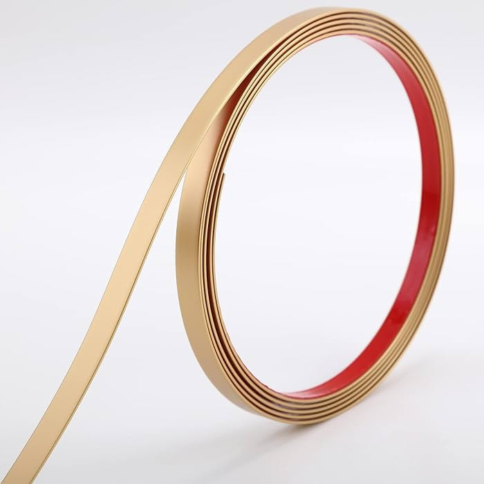 Gold Molding Trim Peel and Stick, Flexible Mirror Border Design, Wall Ceiling Floor Cabinet Tile ... | Amazon (US)