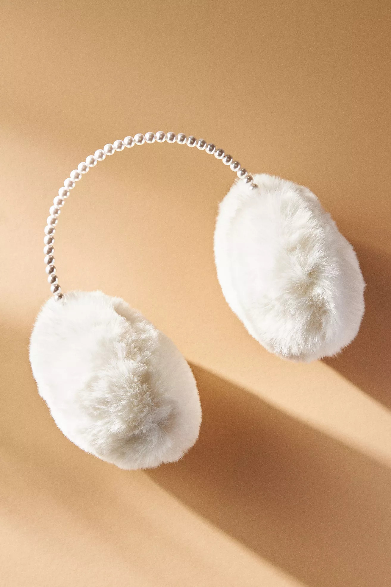 Lele Sadoughi Faux Fur Pearl Earmuffs | Anthropologie (US)