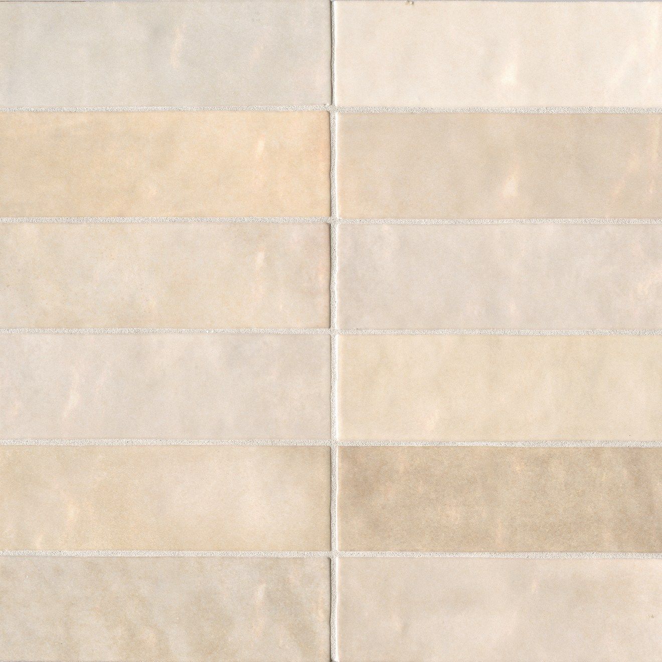 Cloé 2.5" x 8" Ceramic Tile in Creme | Bedrosians Tile & Stone
