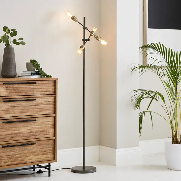 Marsden Industrial 4 Light Floor Lamp | Dunelm (migrated)