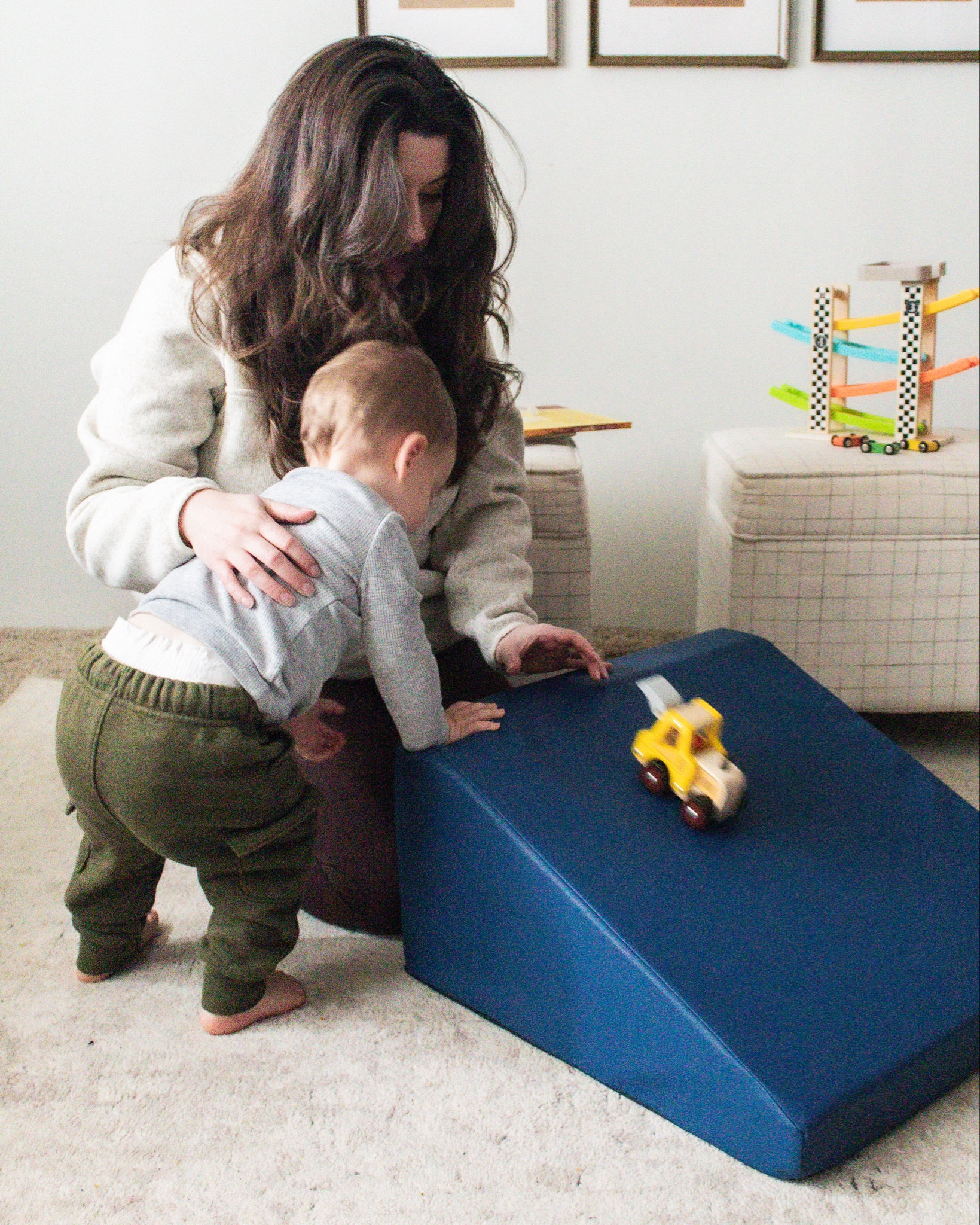It’s a ramp for trucks and also a mini slide! We got this set for Shepherd for his first Christmas and he has LOVED it. I used the stair half to help him practice standing up when he was learning to walk and to help him learn to climb. It’s by far our most used in toy! 

Comes in more colors and I LOVE that you can just wipe it clean with no need to do laundry 🙏

Toddler toys. First Christmas gift. First birthday gift. Holiday gift for toddler boys. Best toys for kids 

#LTKfamily #LTKGiftGuide #LTKkids