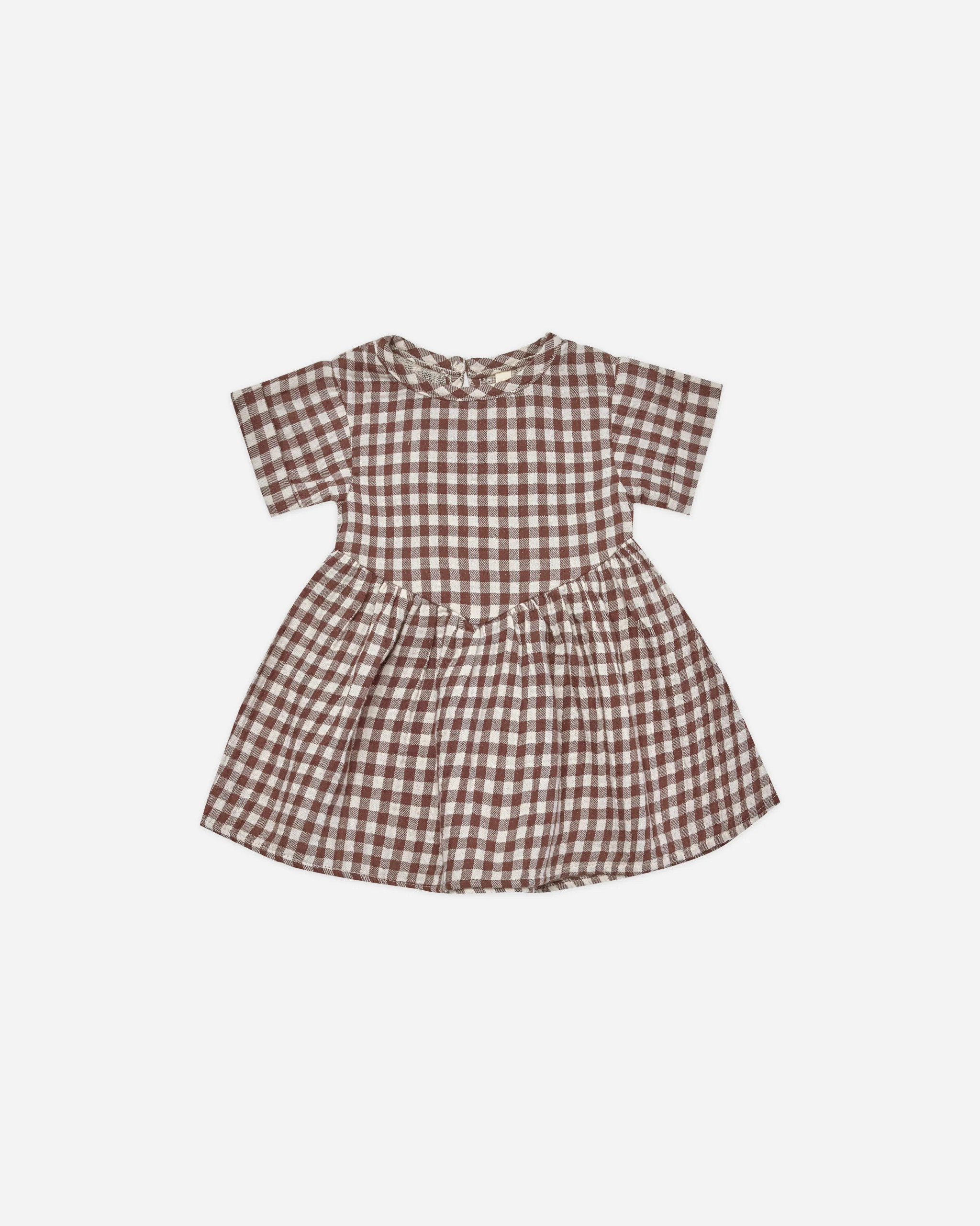 Brielle Dress || Plum Gingham | Rylee + Cru