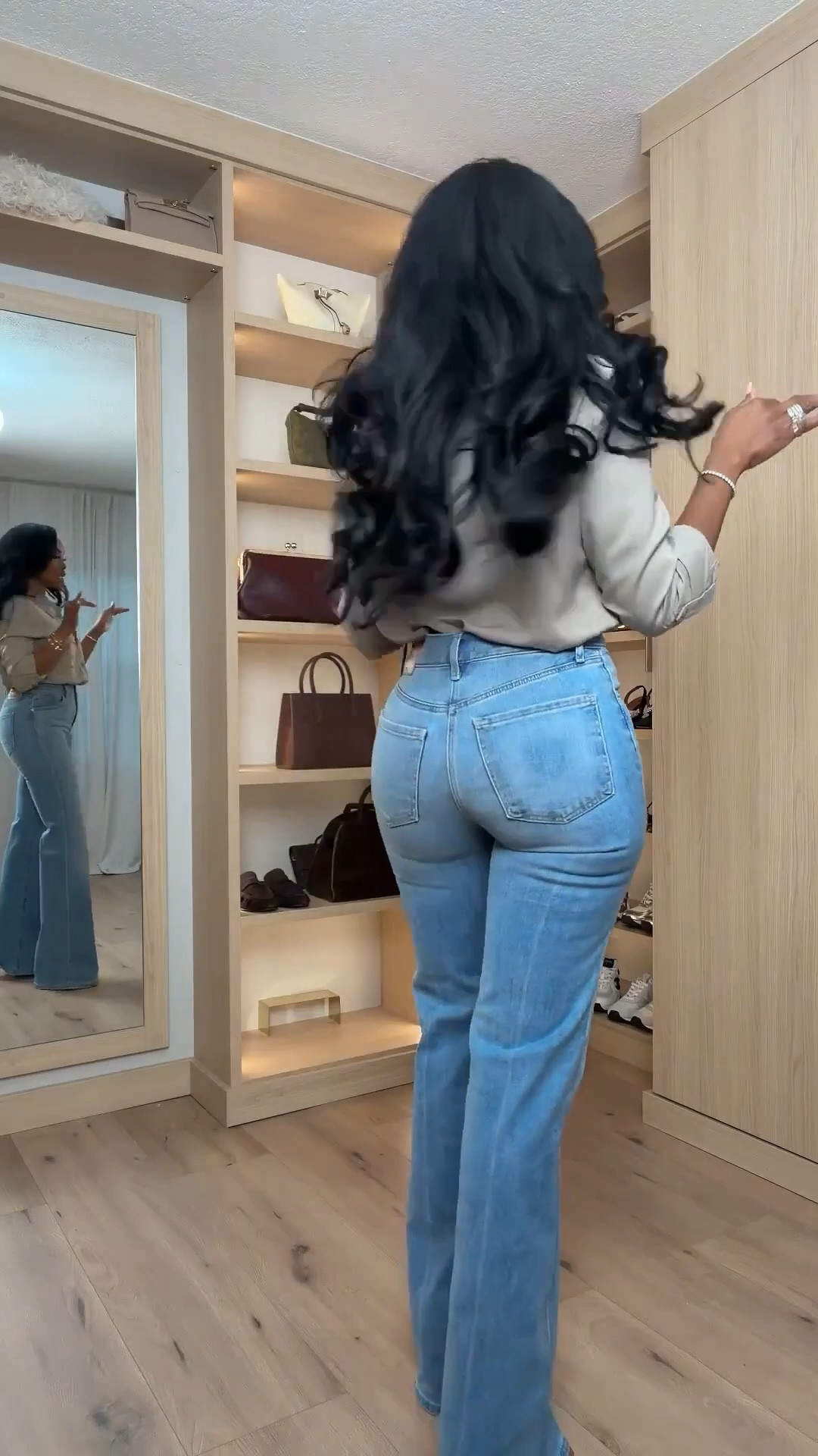 Scroll to shop this effortless everyday outfit featuring a classic neutral button-down styled with flattering flare denim. Pairing a structured blouse with timeless denim creates a polished but relaxed look that works year-round, making these pieces easy to style multiple ways so the cost per wear continues to drop over time.

Perfect for casual workdays, brunch, errands, travel days, or elevated everyday outfits.

5'4" | 138 lbs | 34D bust | 27" waist | 40" hips

Follow me on Instagram and YouTube @kirasfashionfinds