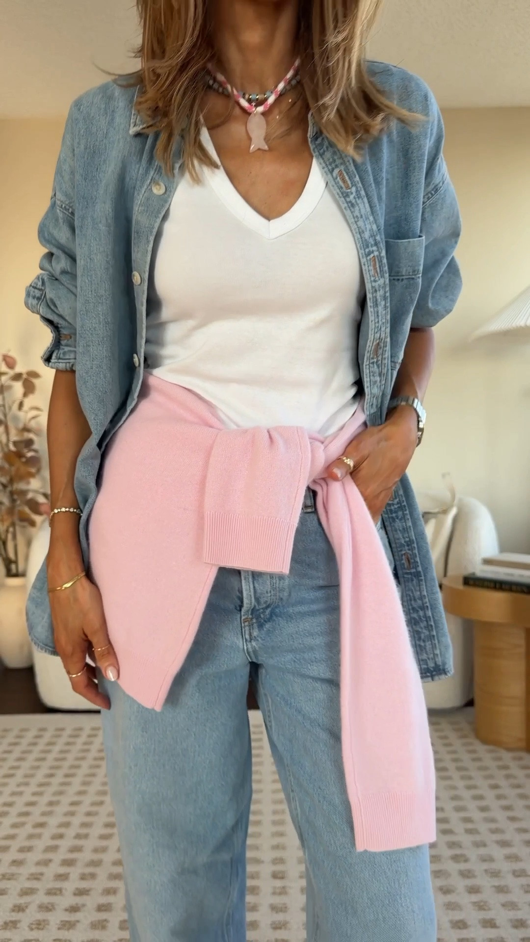 Denim shirt, Look 4: Denim on denim 💙💕

Comment DENIM and I’ll send you all the details! 

If you’ve ever wanted to try denim on denim but weren’t sure where to start, this is the formula I’d copy: two similar washes, a simple neutral base layer, one unexpected pop of color, and neutral accessories to tie it all together.

It feels cool and modern, but surprisingly easy to wear!

#LTKootd #LTKgrwm #LTKSeasonal