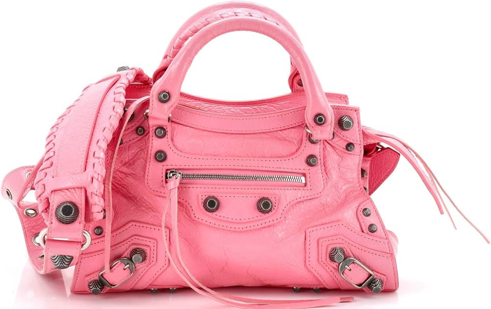 Amazon.com: Balenciaga, Pre-Loved Neo Cagole City Bag Leather XS, Pink : Amazon Luxury | Amazon (US)