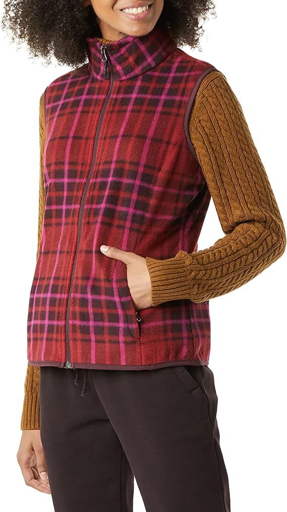 Amazon Essentials Women's Sleeveless Full-Zip Polar Fleece Vest | Amazon (US)
