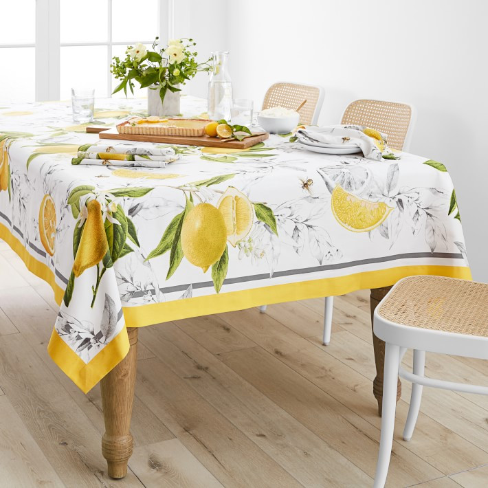 Meyer Lemon Tablecloth | Williams-Sonoma