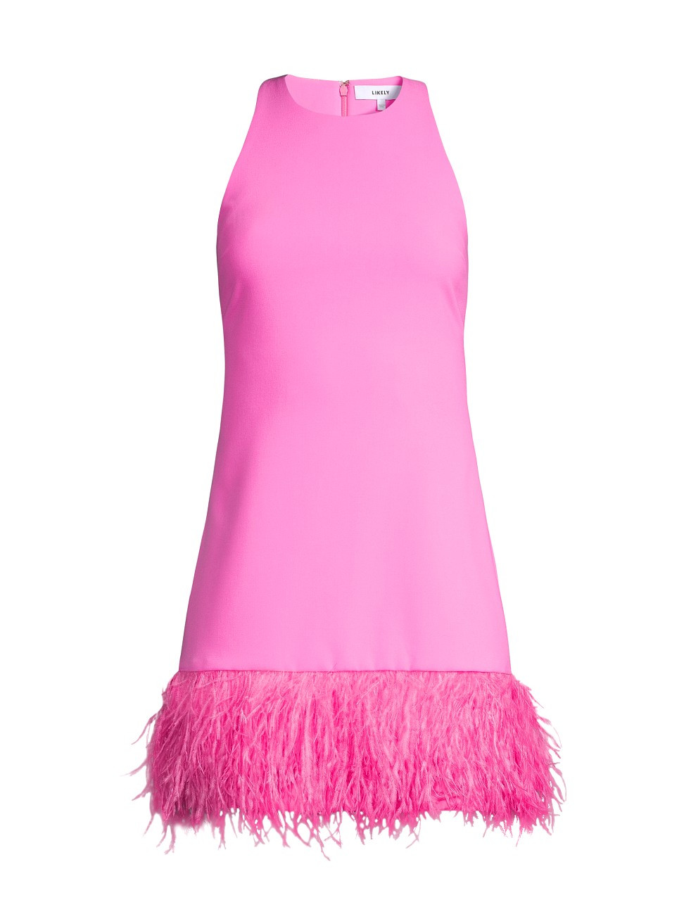 Women's Cami Feather-Hem Minidress - Pink Sugar - Size 12 | Saks Fifth Avenue