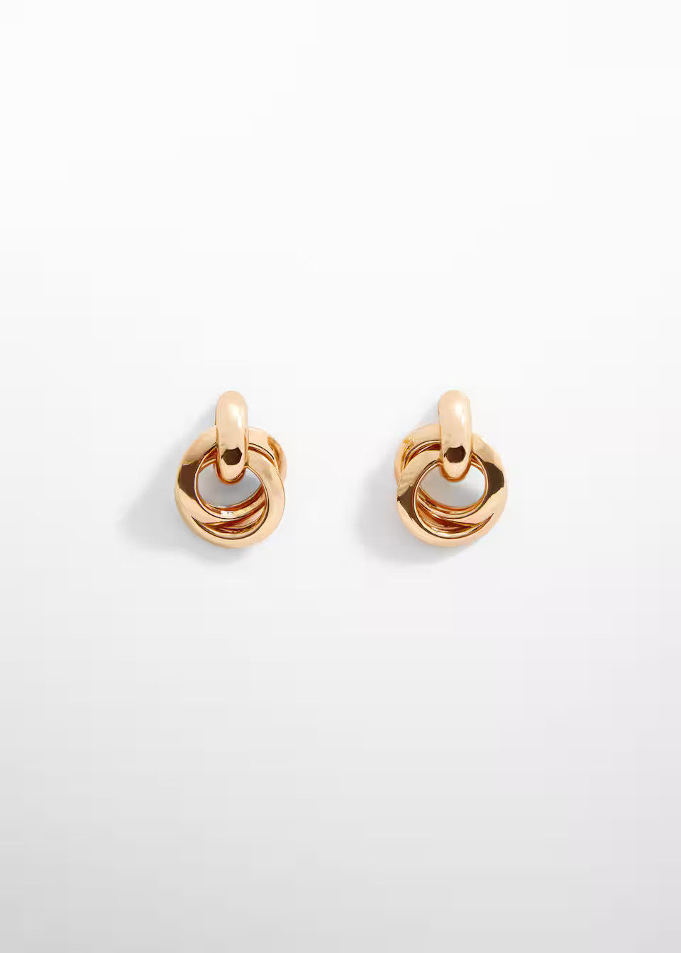 Intertwined hoop earrings -  Women | Mango USA | MANGO (US)