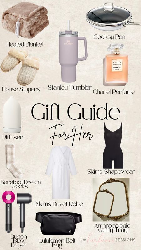 Gift Guide for Her!

Diffuser | skims | slippers .| robes | barefoot dreams socks | Chanel mademoiselle perfume .| Anthropologie mirror | vanity gray | Stanley tumbler | dyson dryer | Cooksy pan hex

#LTKSeasonal #LTKGiftGuide #LTKHoliday