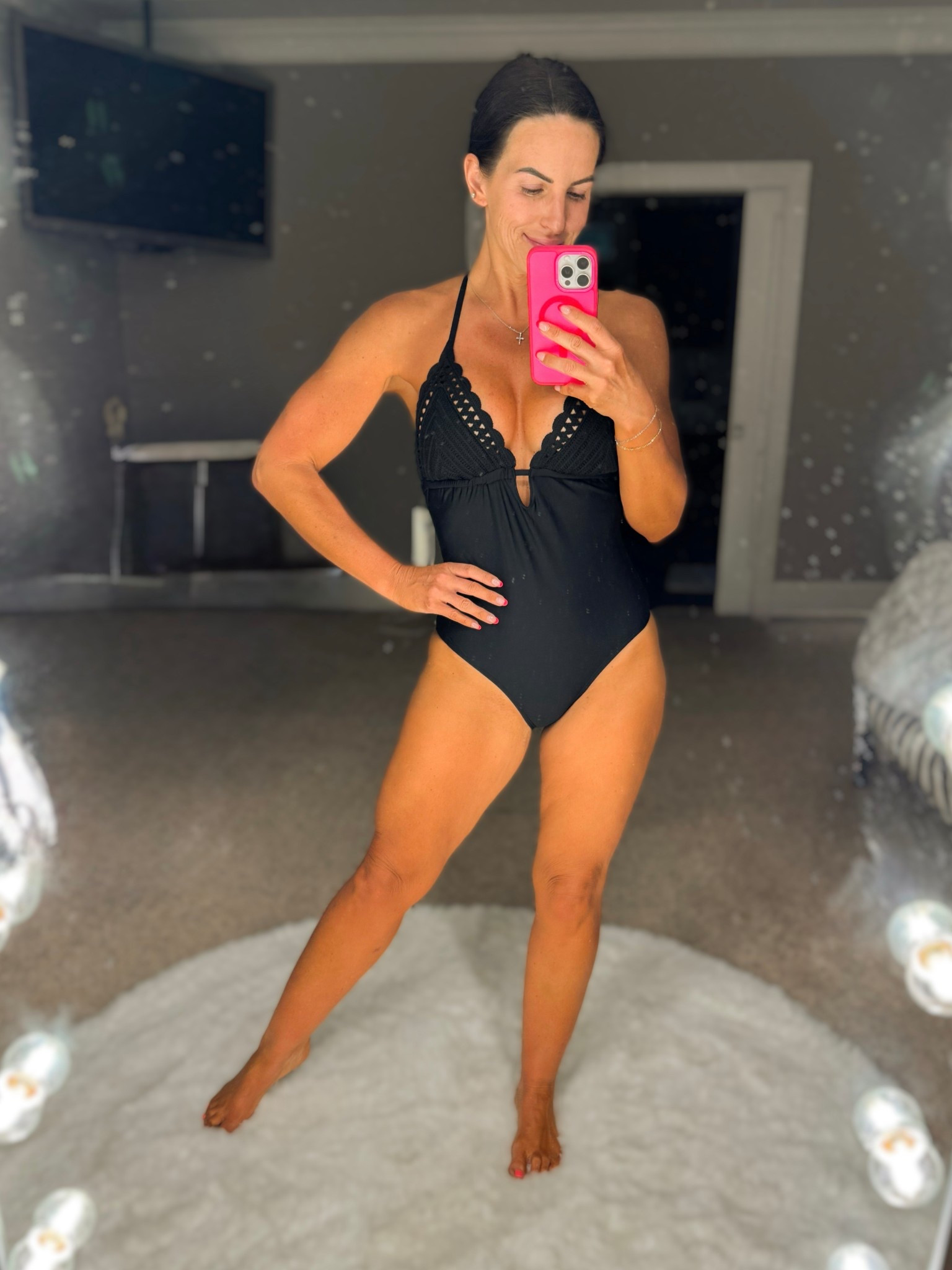 Classic. Flattering. Effortlessly chic 🖤 This black one-piece is giving timeless elegance with a flirty twist. A must-have for your swim collection. Wearing medium  

#LTKSeasonal #LTKTravel #LTKSwim