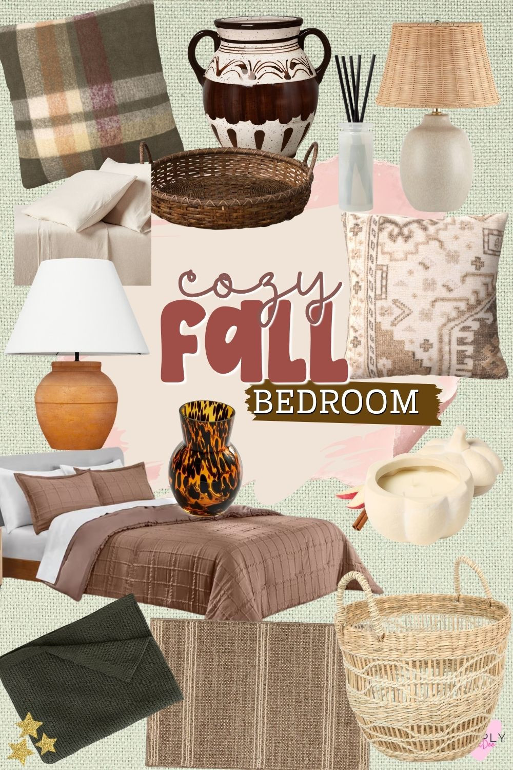 Cozy fall bedroom finds with warm browns, olive green and natural textures 🍂 Think layered bedding, woven baskets, earthy lamps, patterned pillows and amber accents for an easy bedroom refresh that feels warm, collected and seasonal.

#FallBedroom #CozyBedroom #FallHomeDecor #BedroomDecor #NeutralHome #EarthyDecor #CozyHome #FallDecor #HomeFinds #LTKHome 

 #LTKSeasonal #LTKOver40 #LTKHome