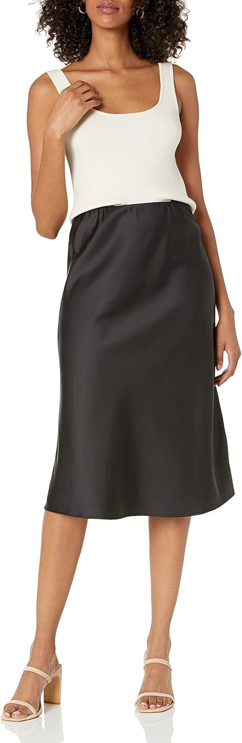 The Drop Women's Maya Silky Slip Skirt | Amazon (US)