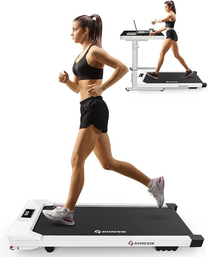 SHAREWIN Under Desk Treadmill, Walking Pad Treadmill 300 lb Capacity, Desk Treadmill Exercise Mac... | Amazon (US)