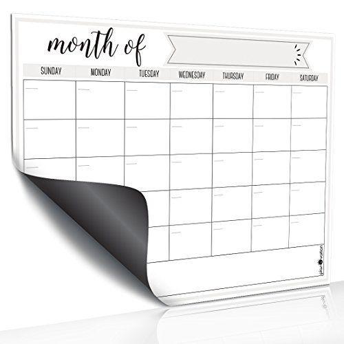 Magnetic Dry Erase Refrigerator Calendar by planOvation | Large Calendar Whiteboard Monthly Planner  | Amazon (US)
