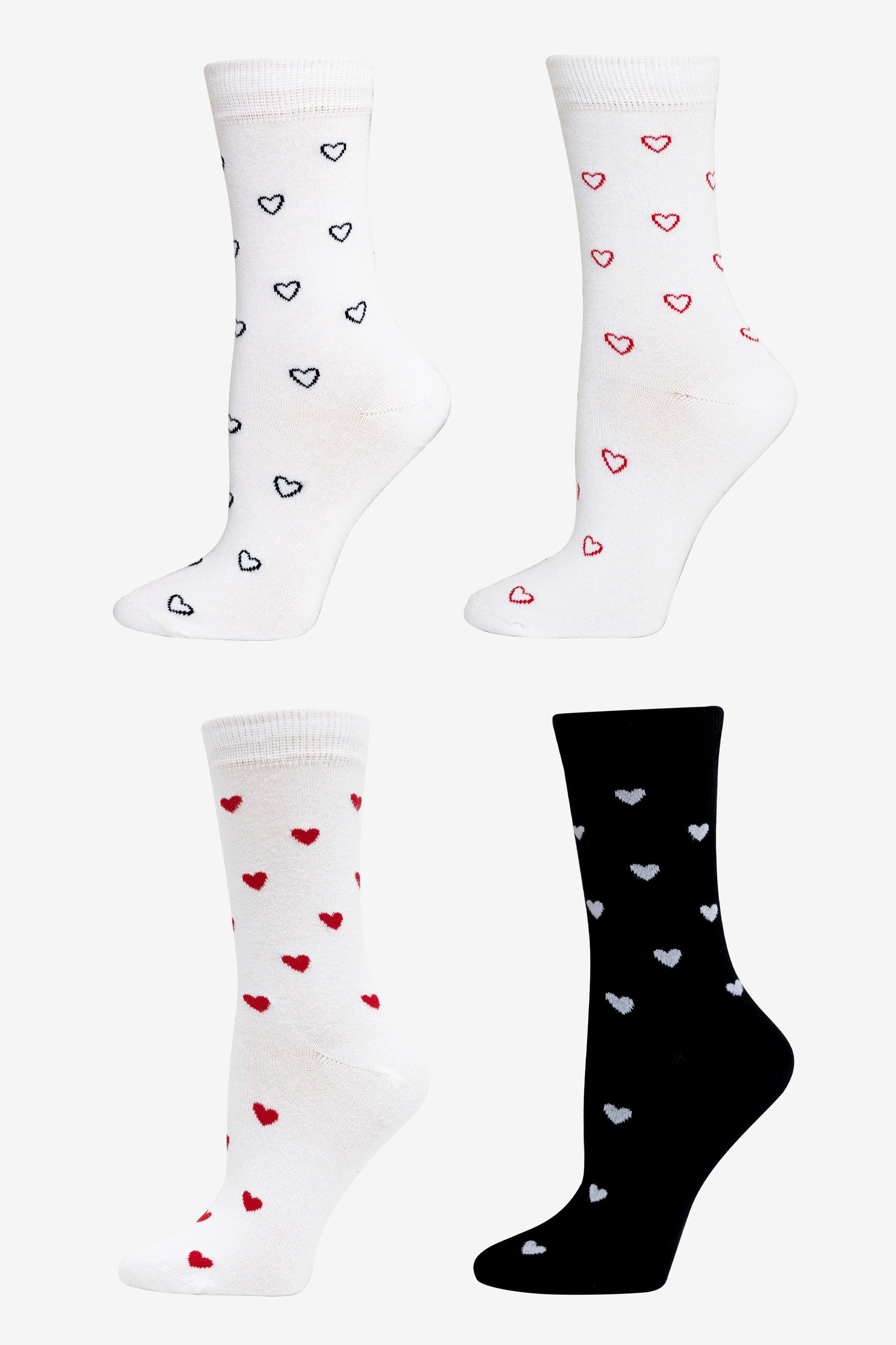 HRTSOCK-4PK - Heart Sock 4 Pack | Los Angeles Apparel