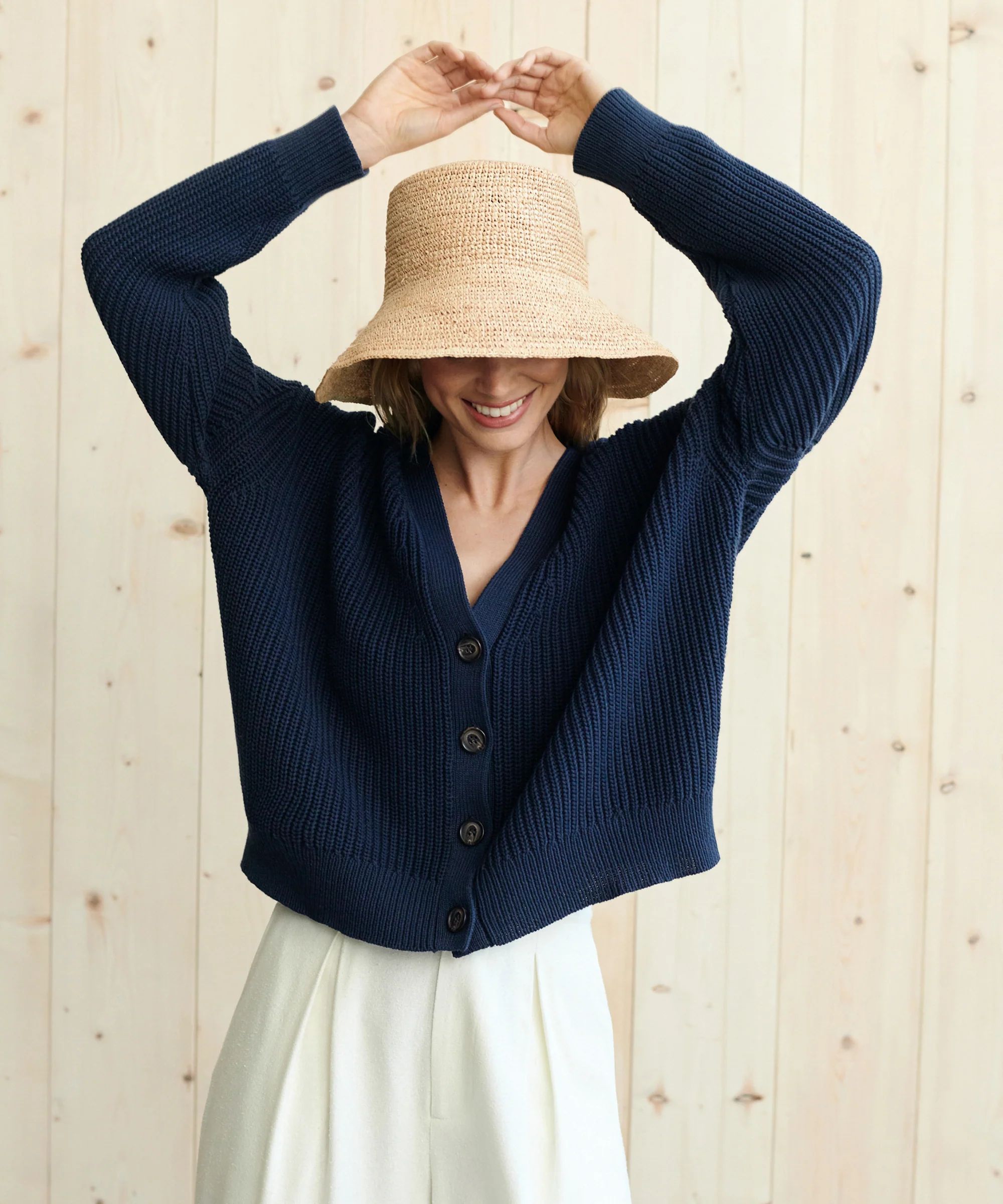 Cropped Cotton Cocoon Cardigan | Jenni Kayne