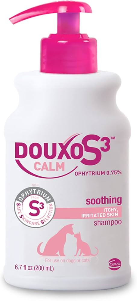 Douxo S3 Calm Shampoo 6.7 oz (200 mL) - For Dogs and Cats with Allergic, Itchy Skin | Amazon (US)