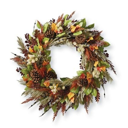 Aspen Leaves Wreath | Frontgate