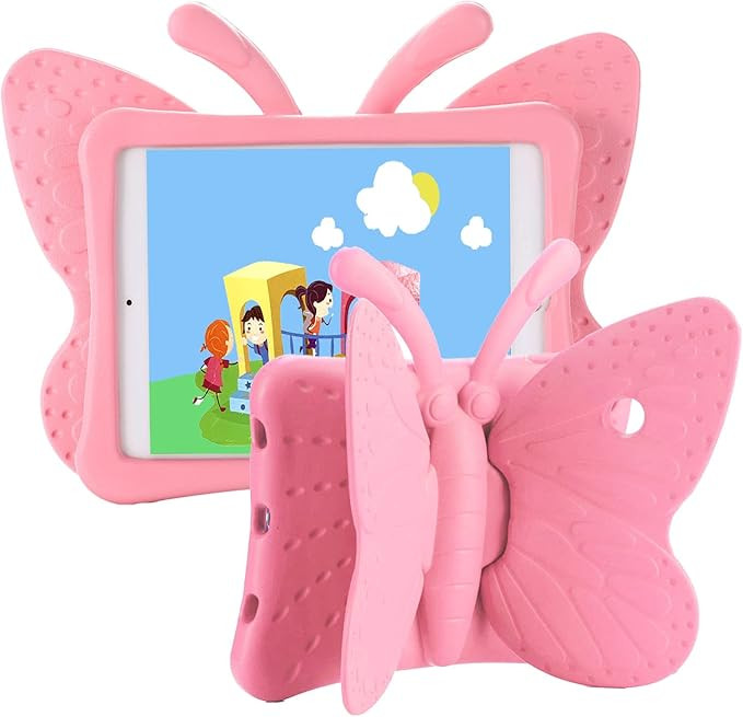 iPad case for Kids, Feitenn 3D Cartoon Butterfly Non-Toxic EVA Light Weight Kid Proof Shockproof ... | Amazon (US)