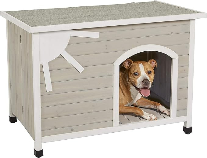 MidWest Homes for Pets Eilio Folding Outdoor Wood Dog House, No Tools Required for Assembly | Dog... | Amazon (US)