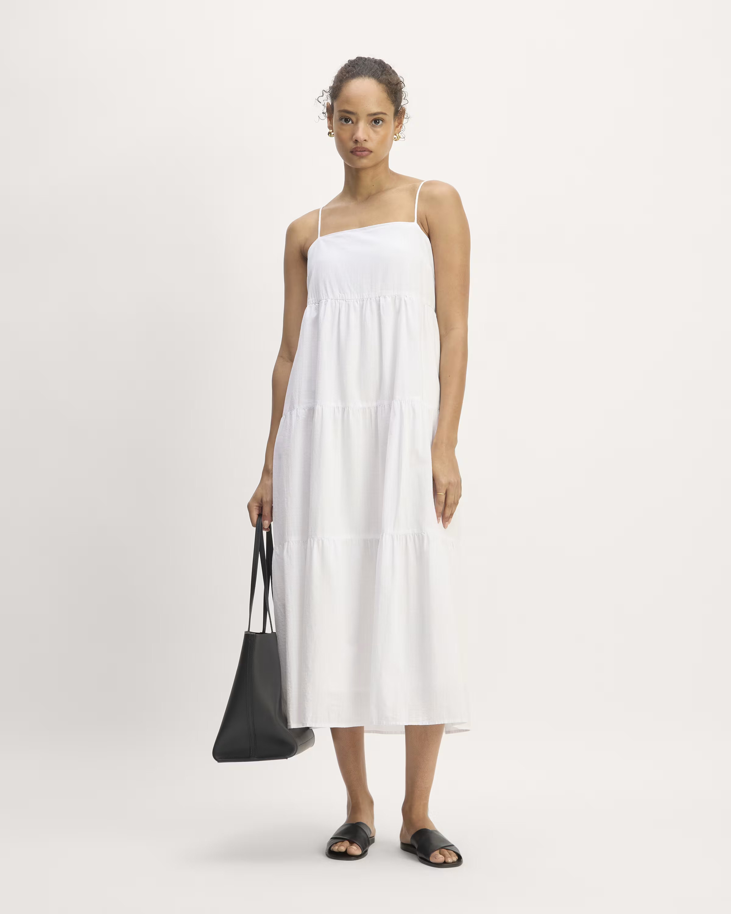 The Gauze Tiered Dress | Everlane