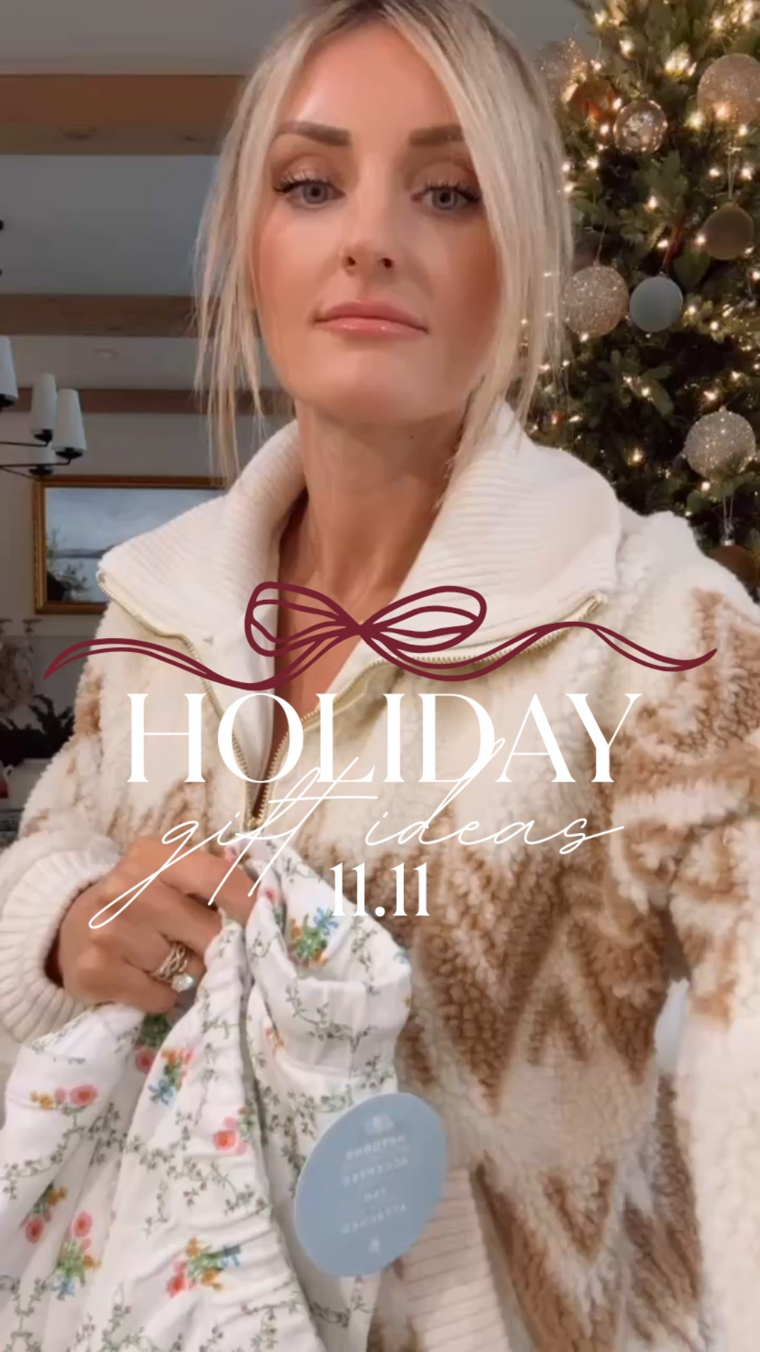 The last gift I wanted to share is these matching pajamas! This pattern is so cute and something you could wear year round! Great pajamas to wear around family, for trips, etc! I always size up in my pajamas because I like a more oversized fit! I also have this same print in a robe that I got this summer and linked that below as well! Great gift idea for her, for a mom, etc!

Loverly Grey, Shopbop, gift ideas, gift ideas for her, mom gift ideas, matching pajamas, loungewear 

#LTKHoliday #LTKGiftGuide