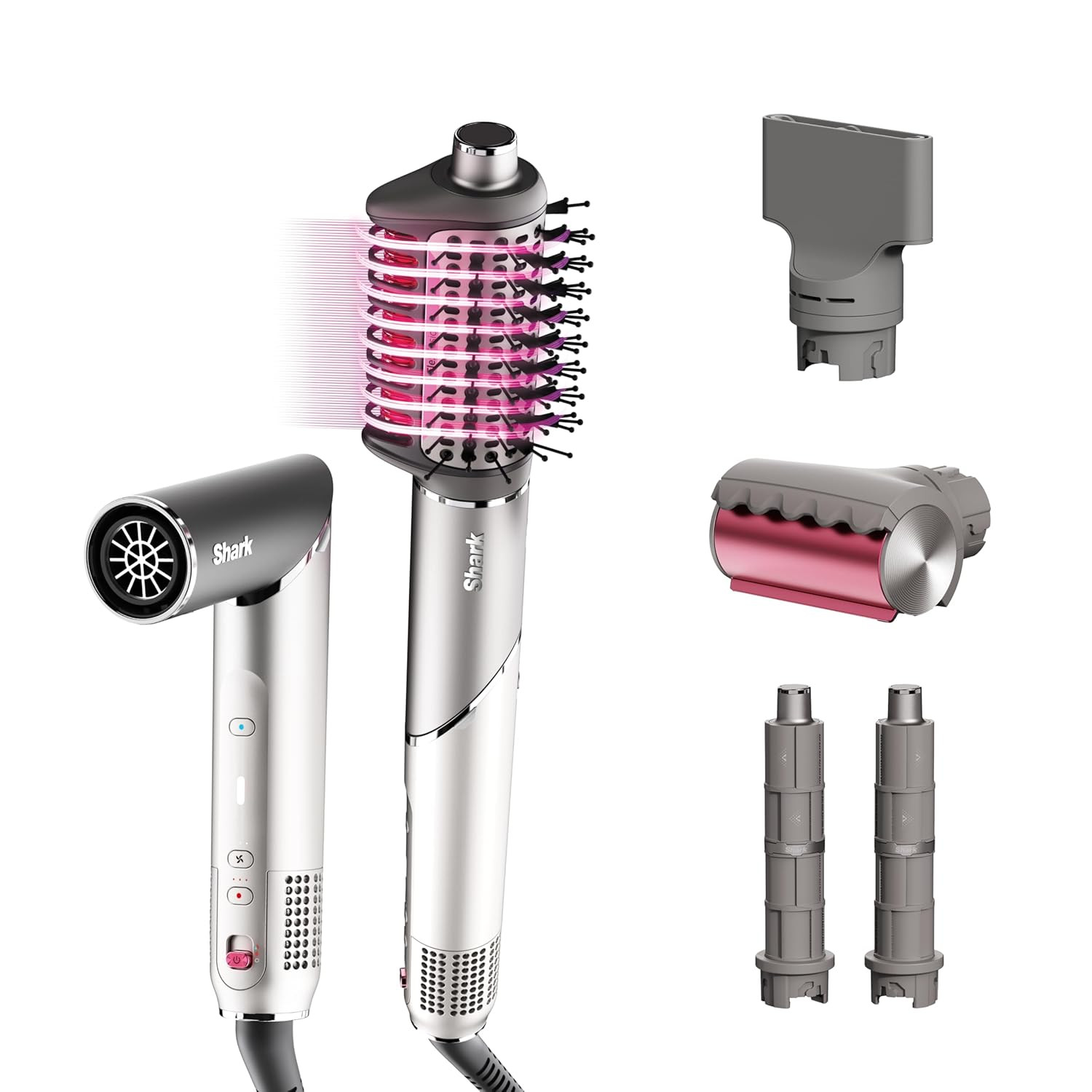 Shark FlexFusion Ceramic Air Styler, Auto-Wrap Curlers, Metallic Mist, HD641 | Amazon (US)