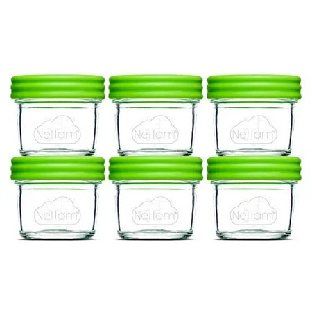 Baby Food Storage Containers - Leakproof, Airtight, Glass Jars for Freezing & Homemade Babyfood Prep | Walmart (US)