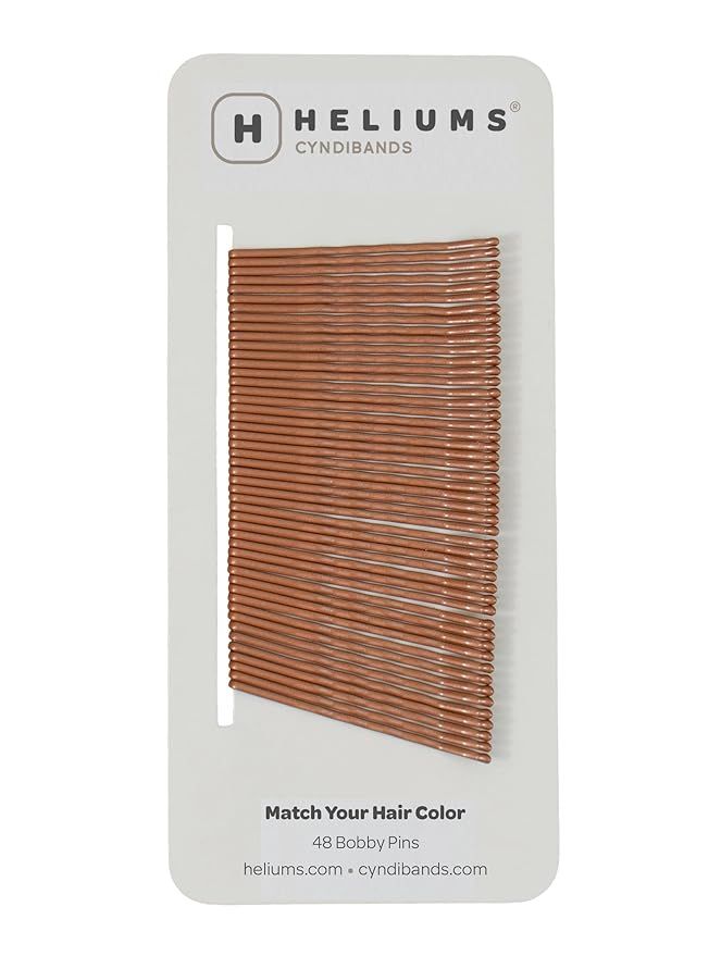 Heliums Ginger Bobby Pins for Redheads, 2 Inch Wavy Hair Pins - 48 Count | Amazon (US)