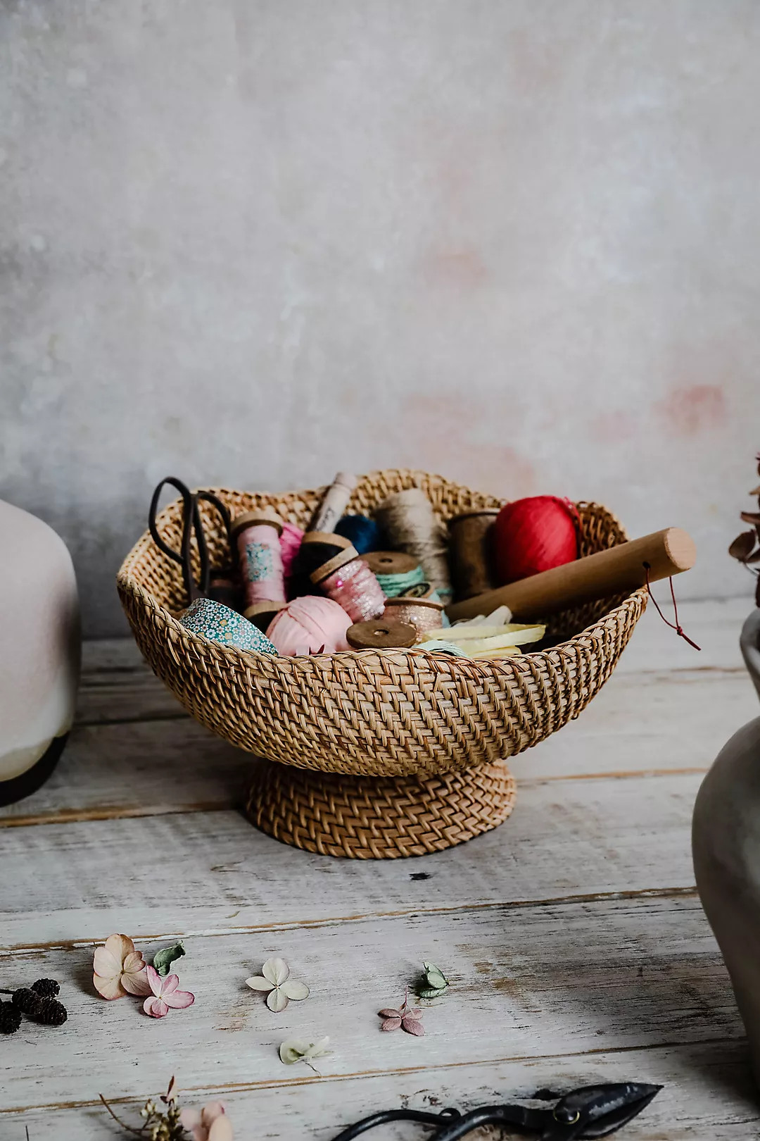 Roan Iris Rhode Rattan Scalloped Bowl | Anthropologie (US)