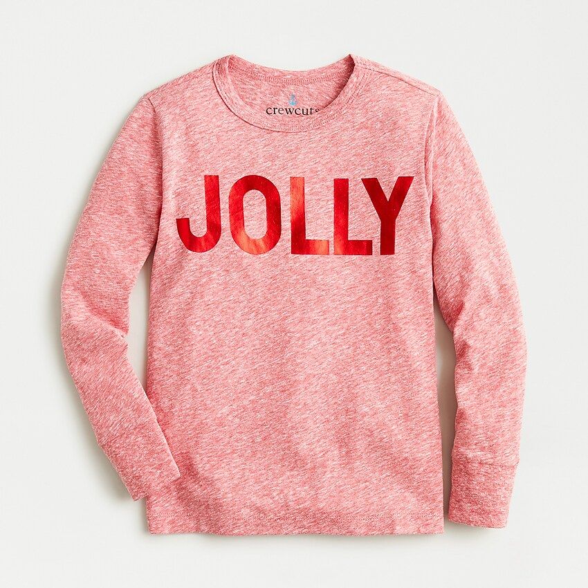 Kids' long-sleeve slub cotton "jolly" T-shirt | J.Crew US
