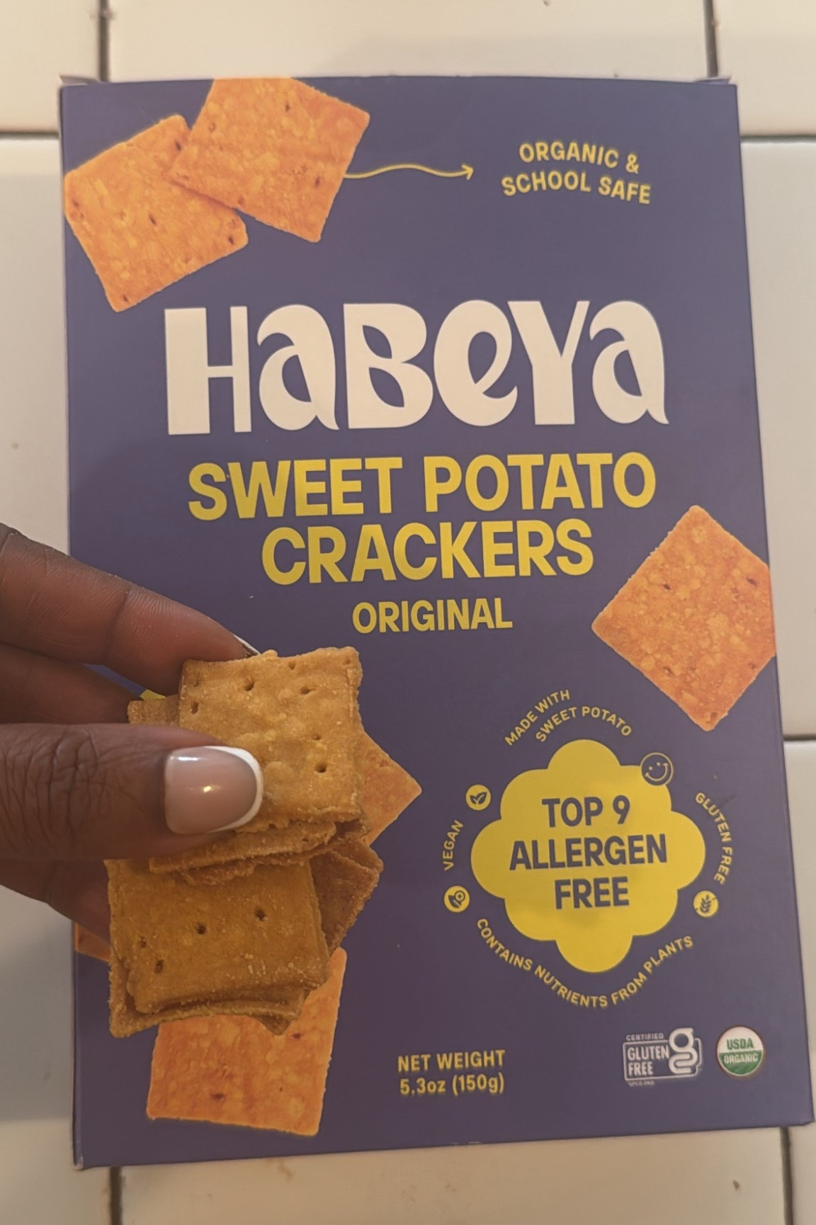My New Addiction

hi, sweet potato crackers, original nut free tree, nut, free, soy free, dairy, free, vegan sesame, free, self fresh and fish, free, gluten and wheat free, egg free. 
comparable to a wheat thin, they are absolutely delicious . #kroger #healthysnacks

#LTKSaleAlert #LTKFindsUnder100 #LTKFindsUnder50