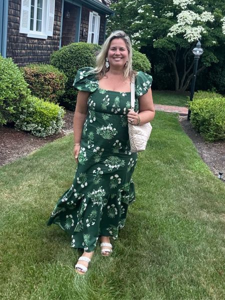Tuckernucking in this gorgeous dress, and she’s on sale.

Grab this beauty if it’s still in stock in your size!  I am wearing a L.

#LTKMidsize #LTKParties #LTKSummerSales