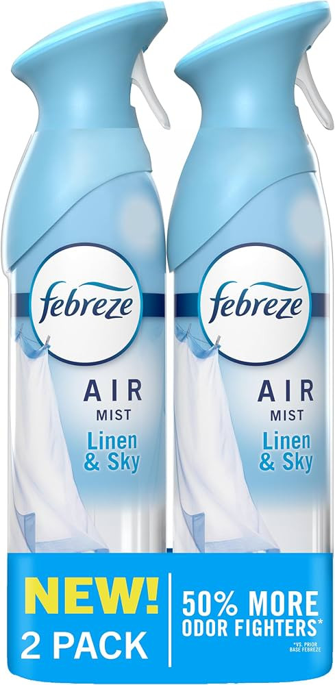 Febreze Air Mist, Air Freshener Spray, Odor Fighting Room Spray, Deodorizer for Home Bathroom Kit... | Amazon (US)