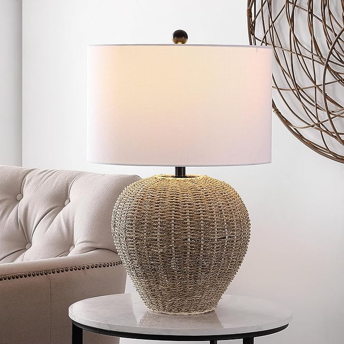 SAFAVIEH Lighting Collection Firth Rattan 26-inch Table Lamp (LED Bulb Included) | Amazon (CA)
