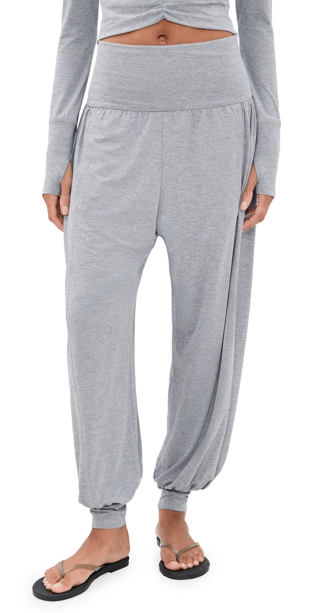 FP Movement Tempo Fold Down Pants Vintage Heather Grey S | Shopbop