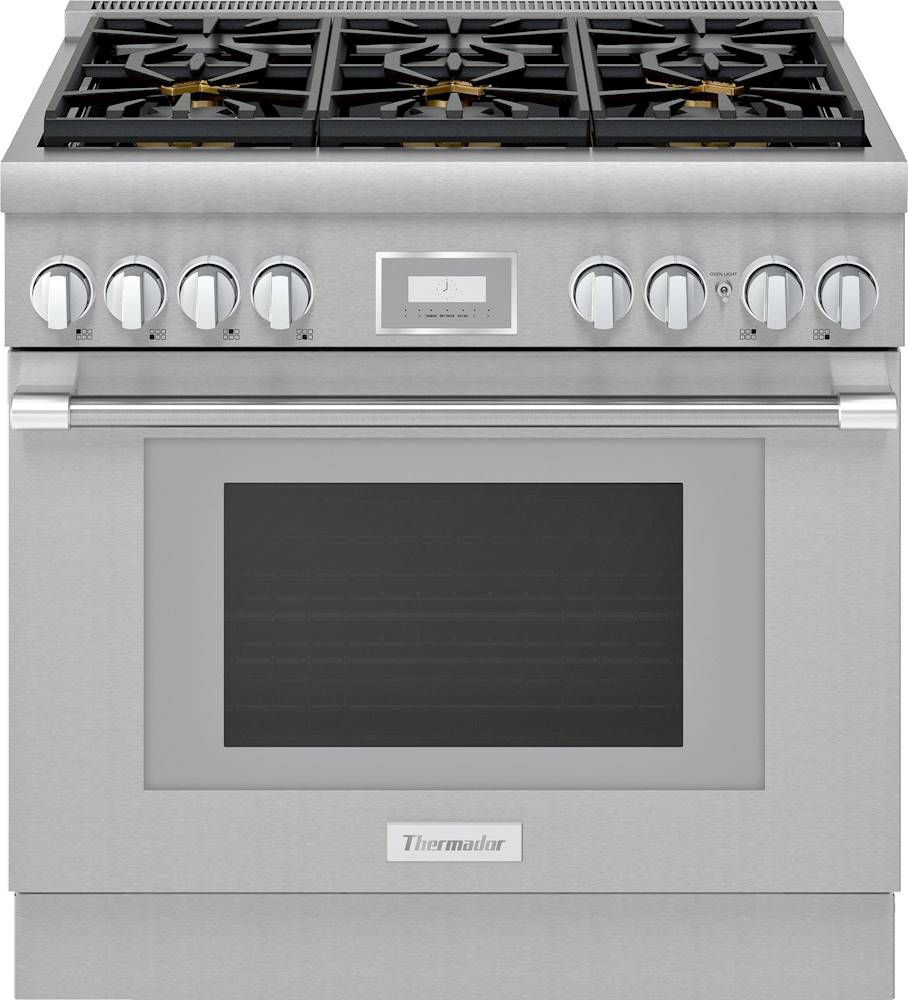 Thermador ProHarmony 5.0 Cu. Ft. Freestanding Gas Convection Range with ExtraLow Select Burners S... | Best Buy U.S.