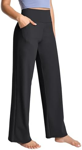 BUBBLELIME 29"/31"/33"/35"/37" Women's High Waist Wide Legs Yoga Pants Loose Comfy Lounge Sweatpa... | Amazon (US)