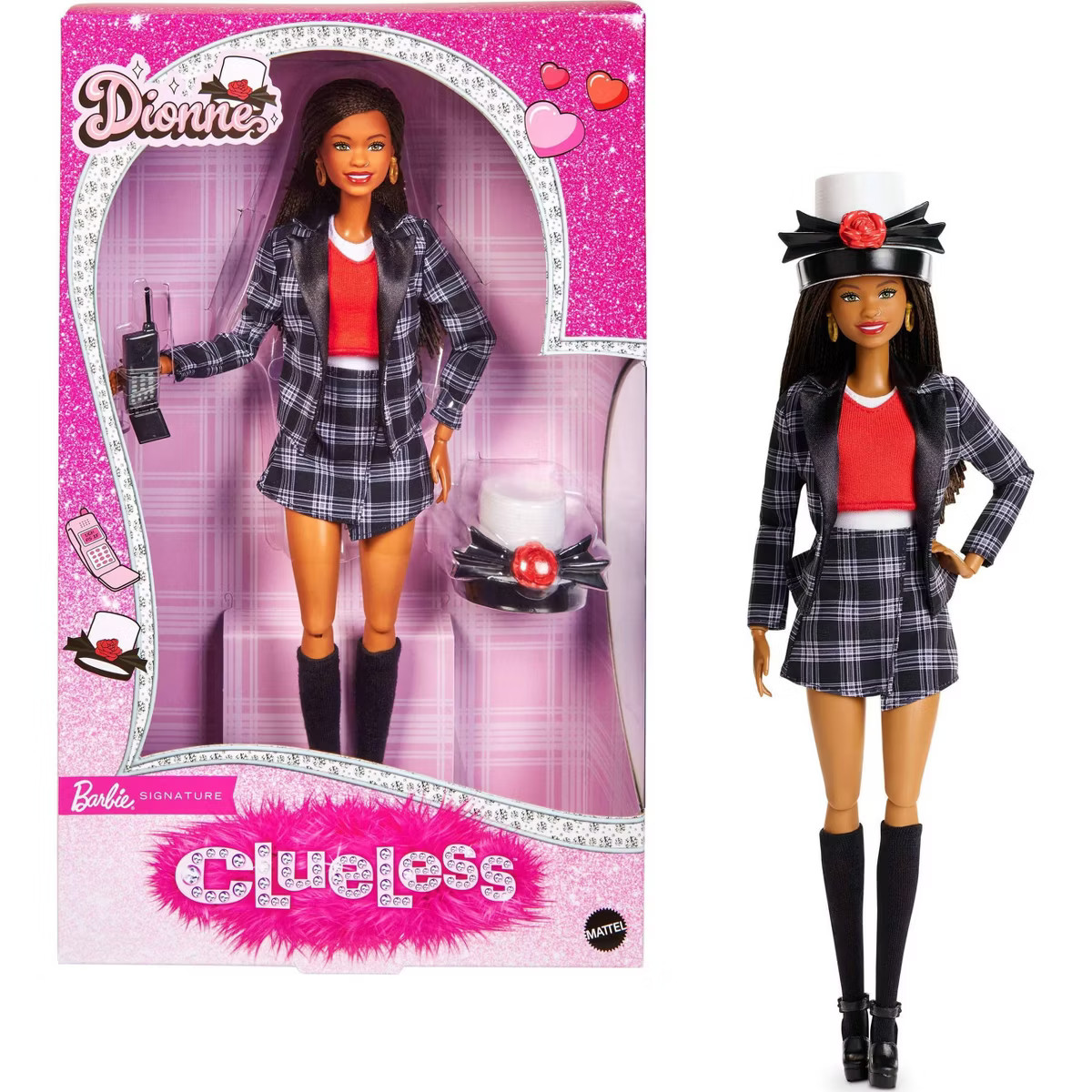 Barbie Signature Clueless Dionne Collector Doll with Black and White Plaid Suit & Accessories | Target