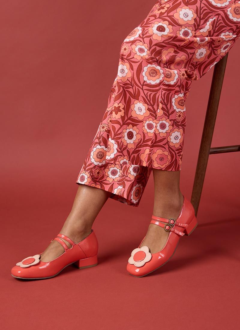 Nice Leather Mary Jane Shoes - Pink | Joanie