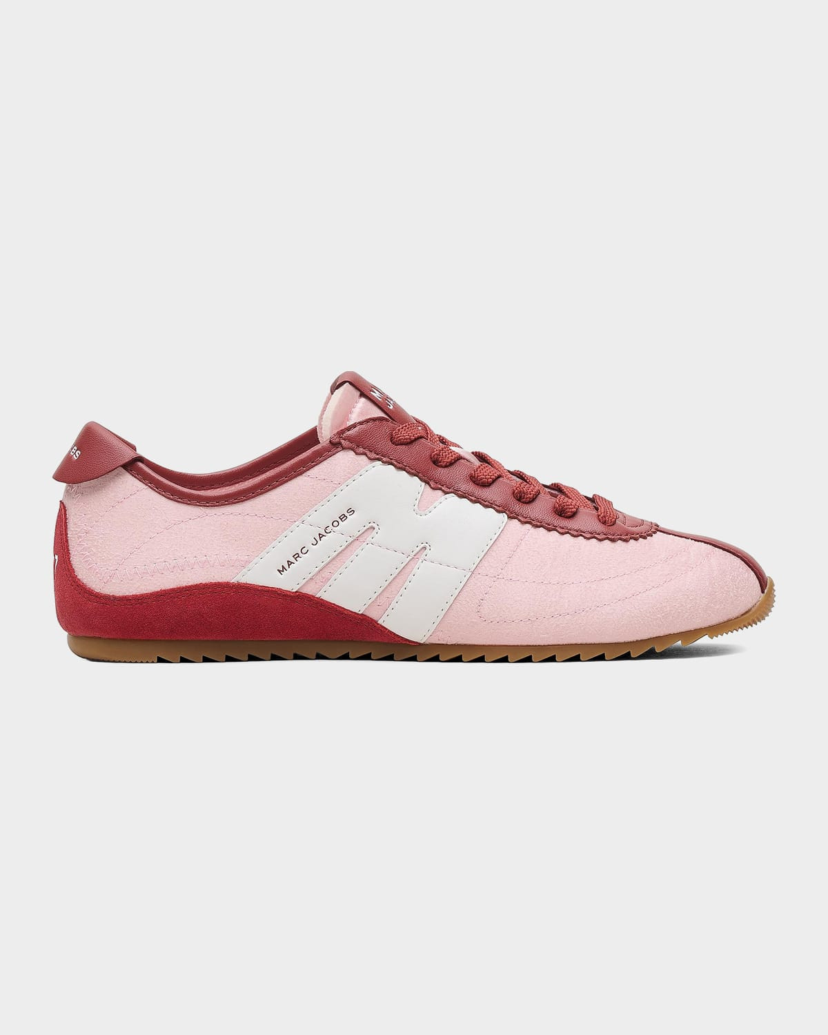 The 400 Bleecker Mixed Leather Low-Top Sneakers | Neiman Marcus