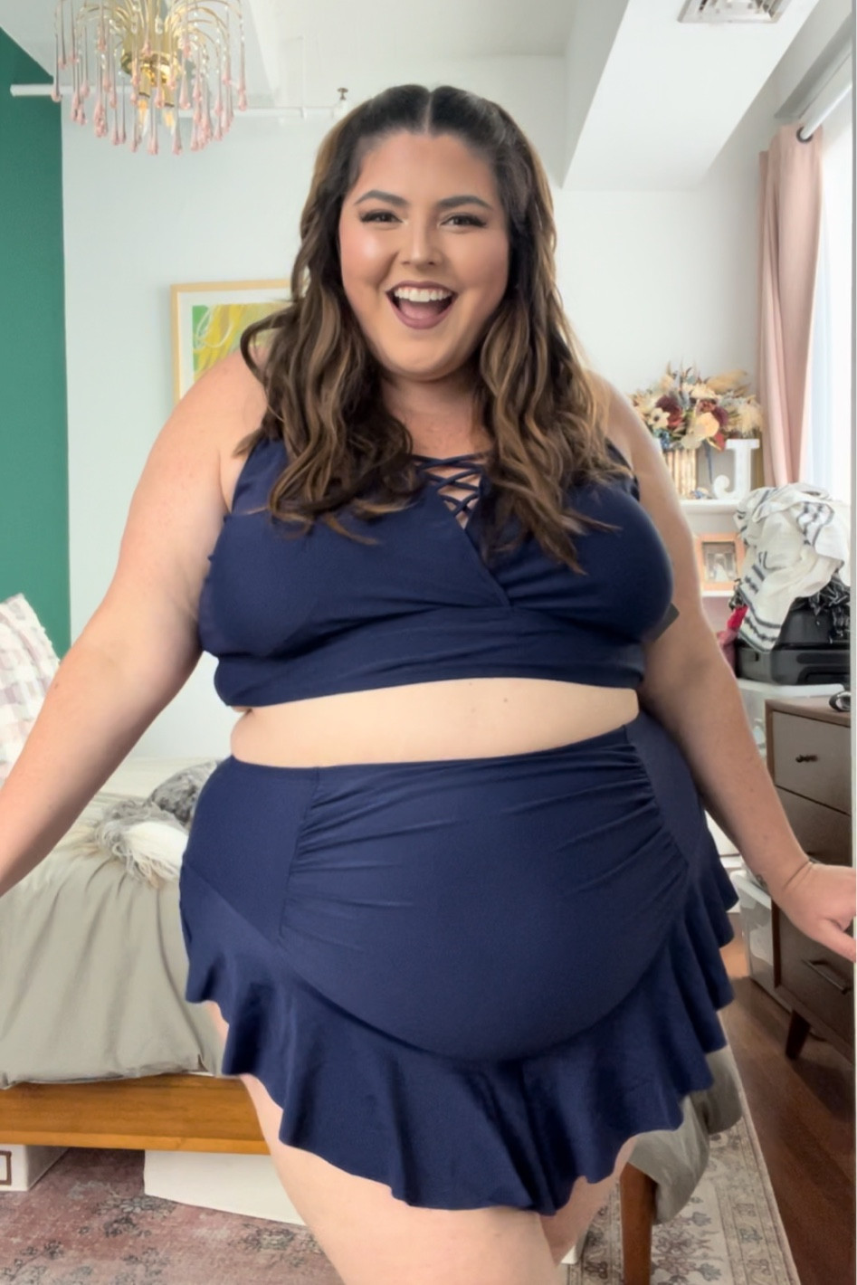 Plus size two piece available in sizes 10-30! #plussize #plussizeswim

#LTKfit #LTKcurves #LTKswim