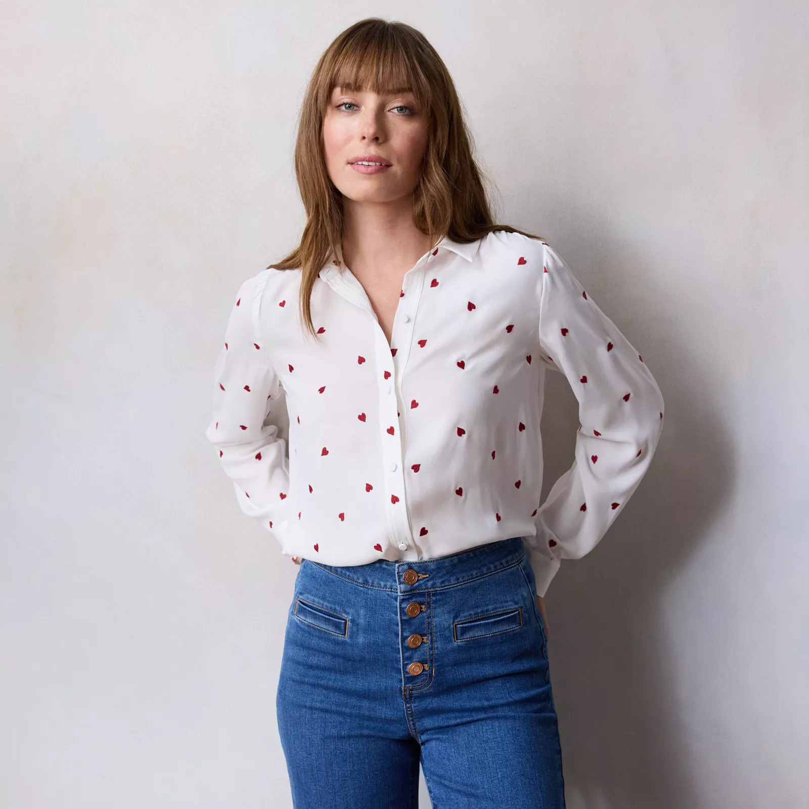 Women's LC Lauren Conrad Button Front Shirt | Kohl's