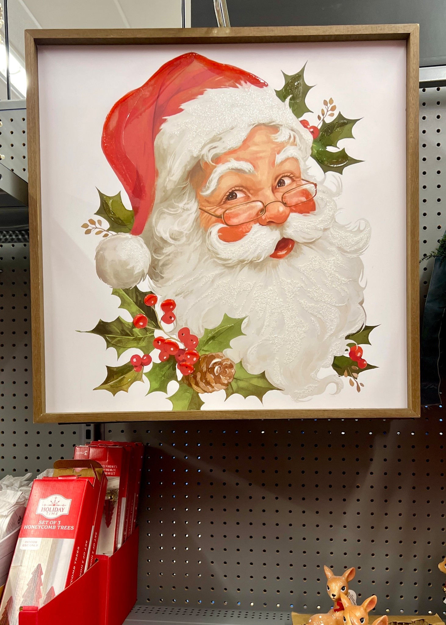 Mistletoe Santa Framed Transitional Christmas Wall Art, 22" x 22", by Holiday Time

Linked other Christmas Pictures and decor from Walmart too

#LTKSeasonal #LTKHoliday #LTKHome